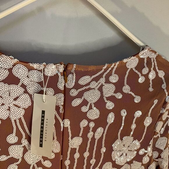 CBR Chic/Boutique/Rose NWT Beaded Sequined Naked Dress, Small Taylor Swift vibes - Picture 11 of 14